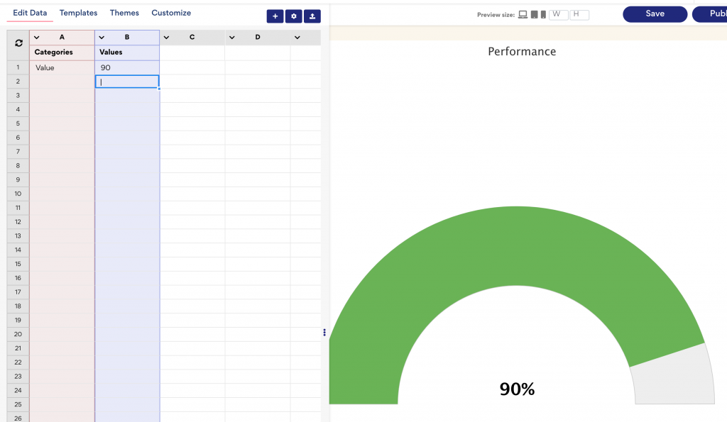 screenshot edit data gauge